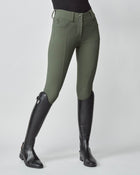 Compression Performance Breeches in Green