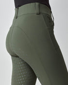 Compression Performance Breeches in Green