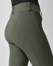 Compression Performance Breeches in Green