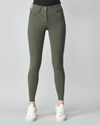 Compression Performance Breeches in Green