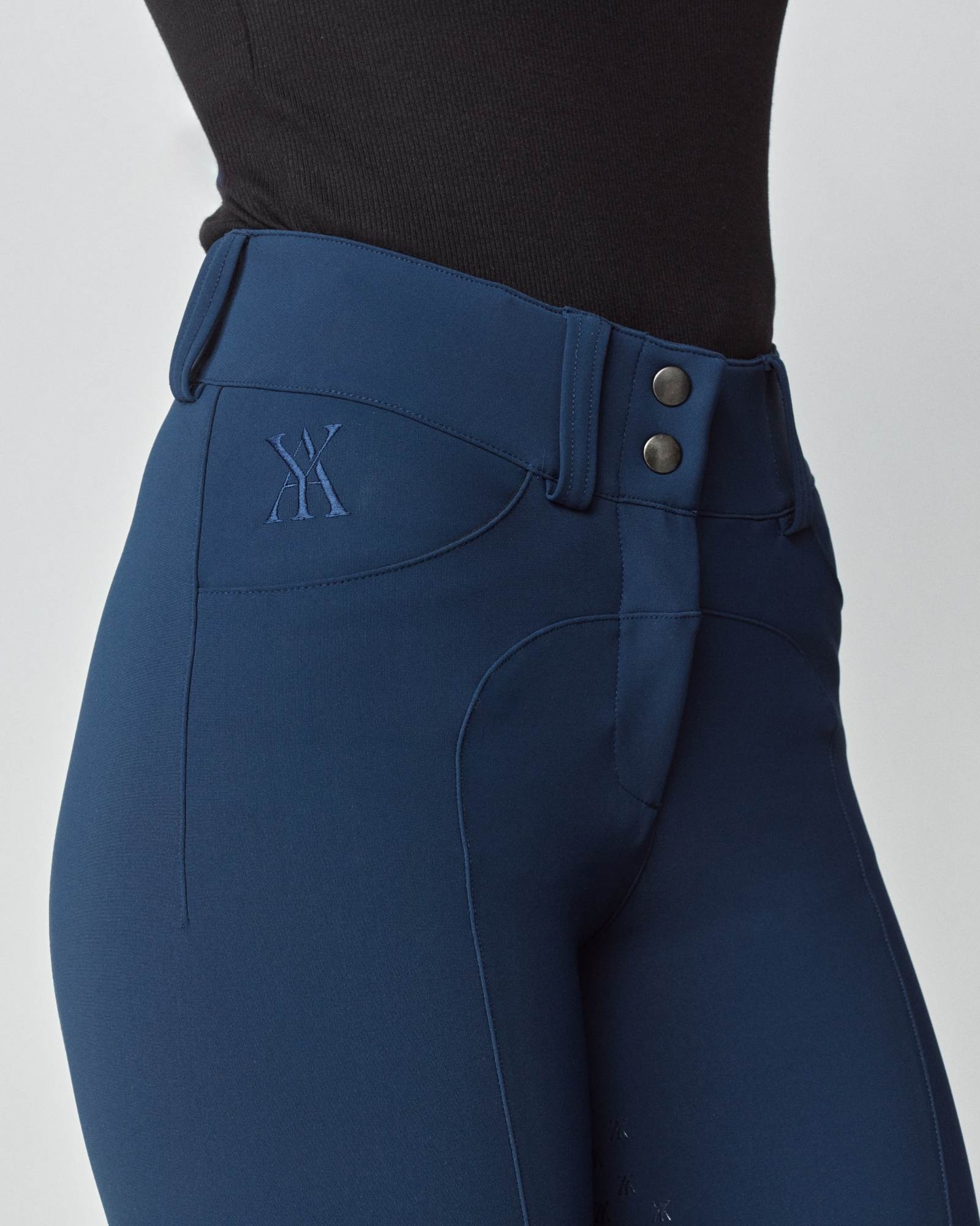 Compression Performance Breeches in Navy