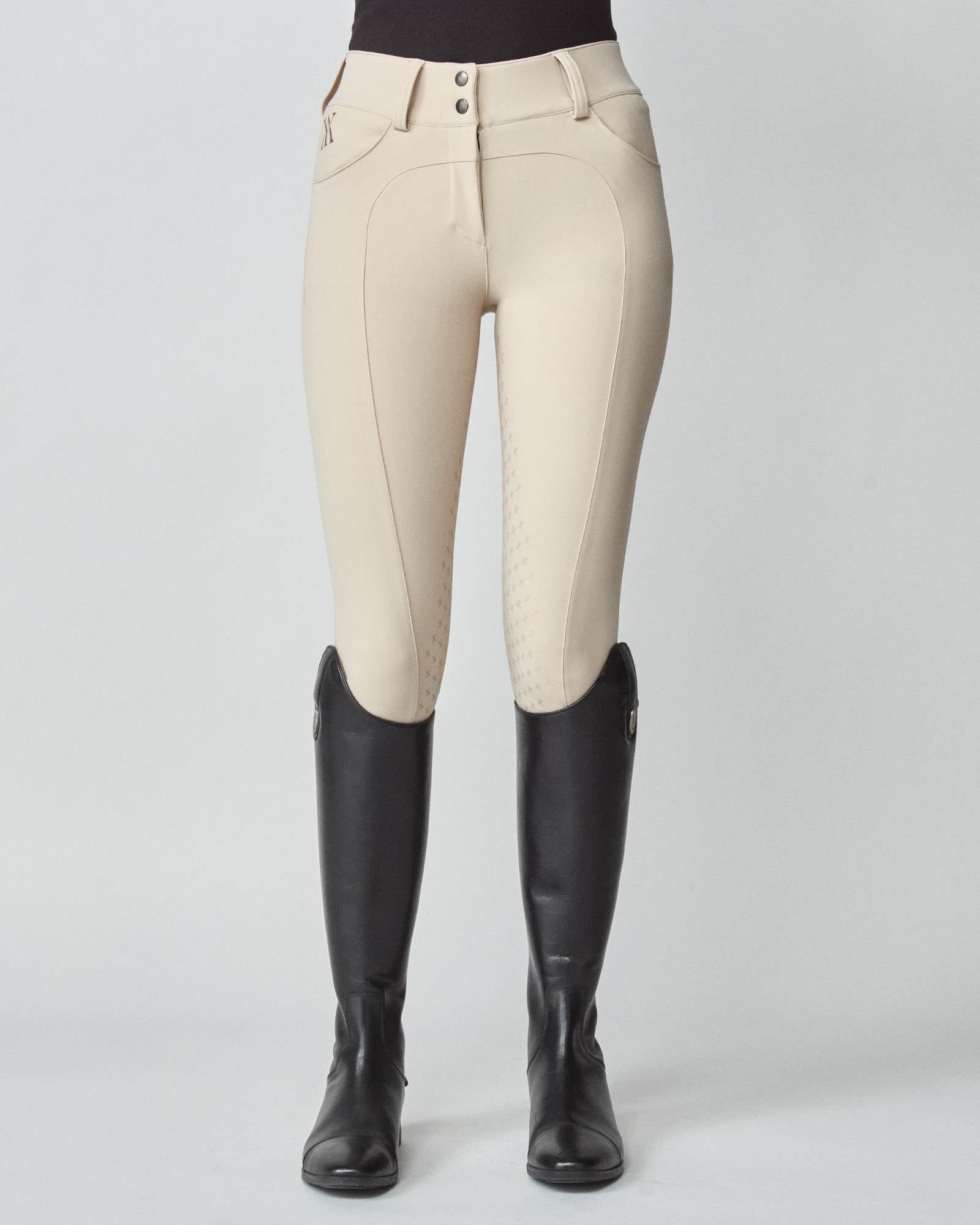 Compression Performance Breeches in Tan