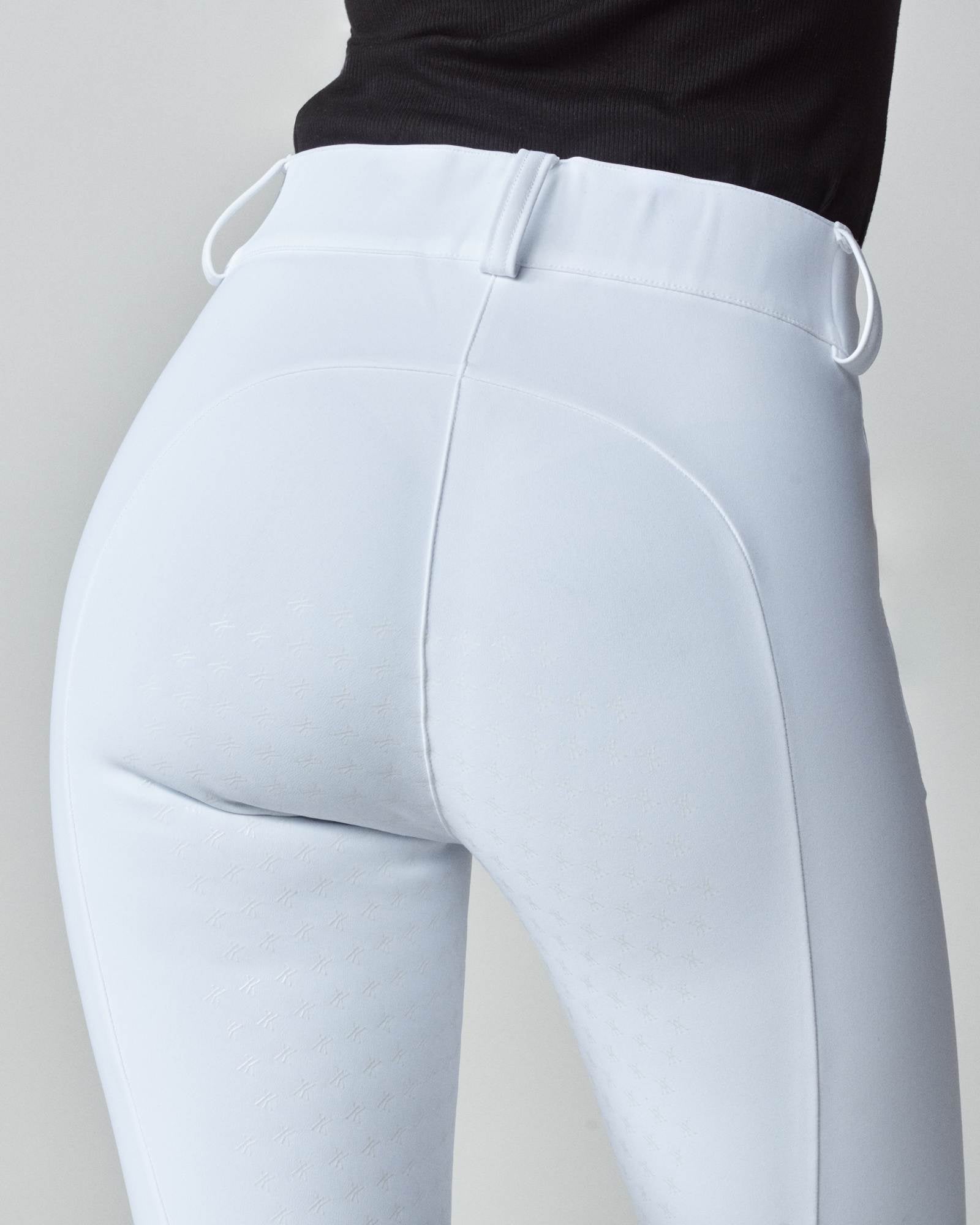 Compression Performance Breeches in White