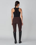 Compression Pull-On Riding Breeches in Dark Brown