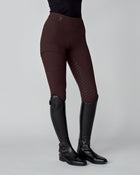 Compression Pull-On Riding Breeches in Dark Brown