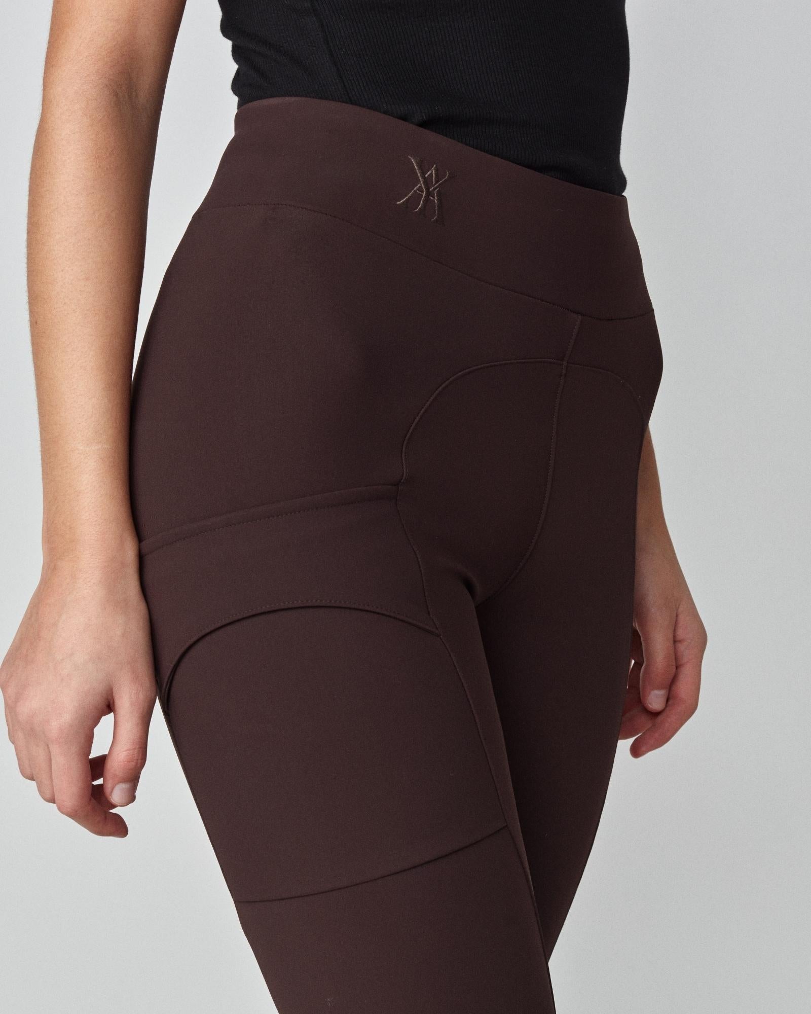 Compression Pull-On Riding Breeches in Dark Brown