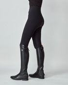 Compression Pull-On Riding Breeches in Black