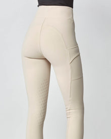 Compression Pull-On Riding Breeches in Tan