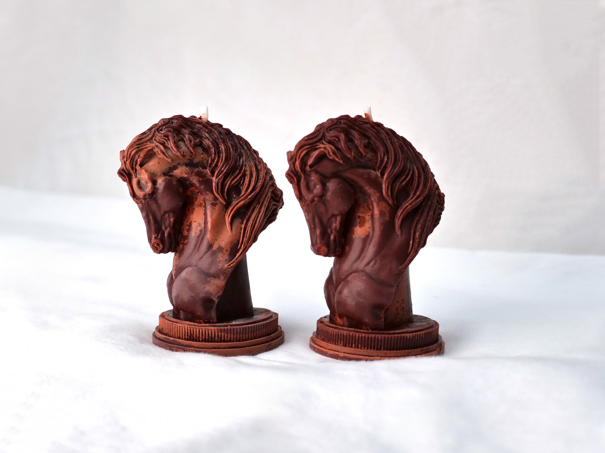 Horse Candle in Heritage Brown