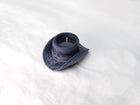 Cowboy Hat Tealight Candle in Midnight Frost