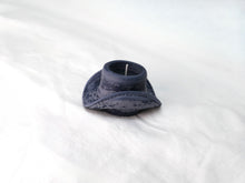 Cowboy Hat Tealight Candle in Midnight Frost