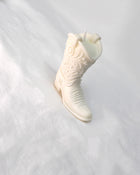 Cowboy Boot Candle in Soy White