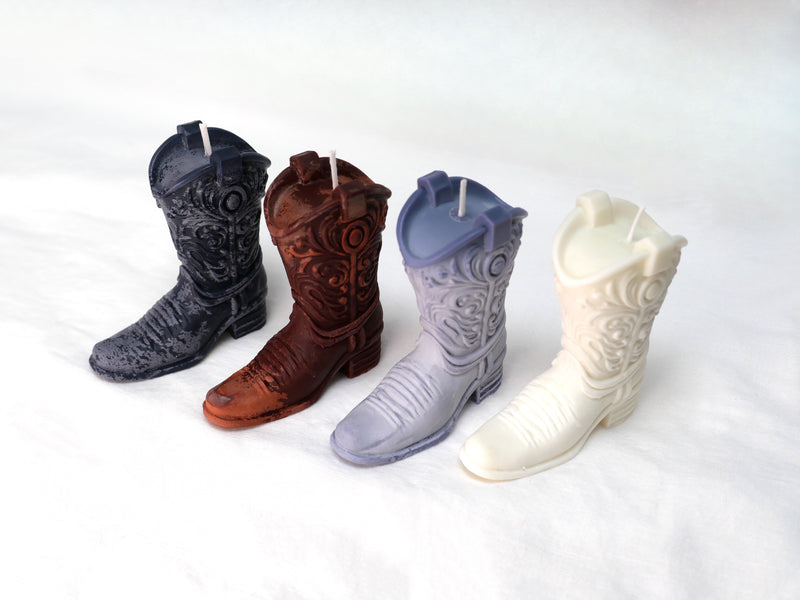 Cowboy Boot Candle in Heritage Brown