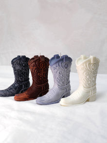 Cowboy Boot Candle in Heritage Brown