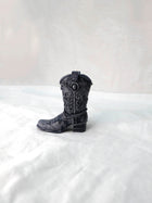 Cowboy Boot Candle in Midnight Frost