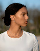 Confidence Necklace in 9k White Gold with White Diamonds