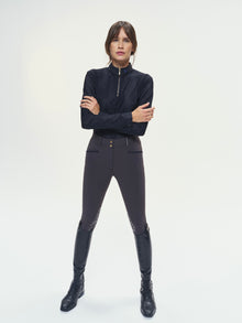 Pablito Long Sleeve Riding Top in Black