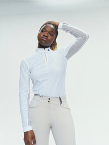 Pablito Long Sleeve Riding Top in White