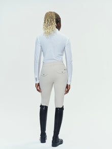 Pablito Long Sleeve Riding Top in White