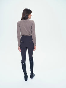 Giovani Grip Shaping Breeches in Dark Brown