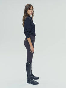 Unisex Albe Long Sleeve Technical Shirt in Black