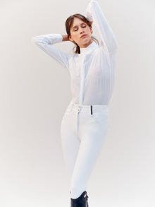 Euphoria Long Sleeve Show Shirt in White