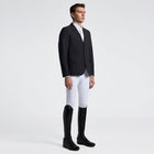 Lightweight Jersey Zip Show Jacket in Dark Grey