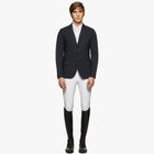 Lightweight Jersey Zip Show Jacket in Navy