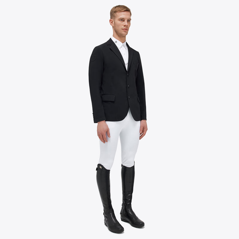 Lightweight Jersey Zip Show Jacket in Black