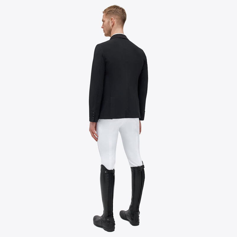 Lightweight Jersey Zip Show Jacket in Black
