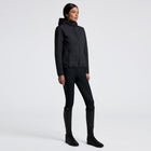 Padded Nylon Bomber Jacket in Navy
