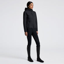 Padded Nylon Bomber Jacket in Navy