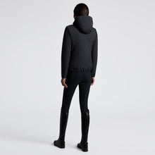 Padded Nylon Bomber Jacket in Navy