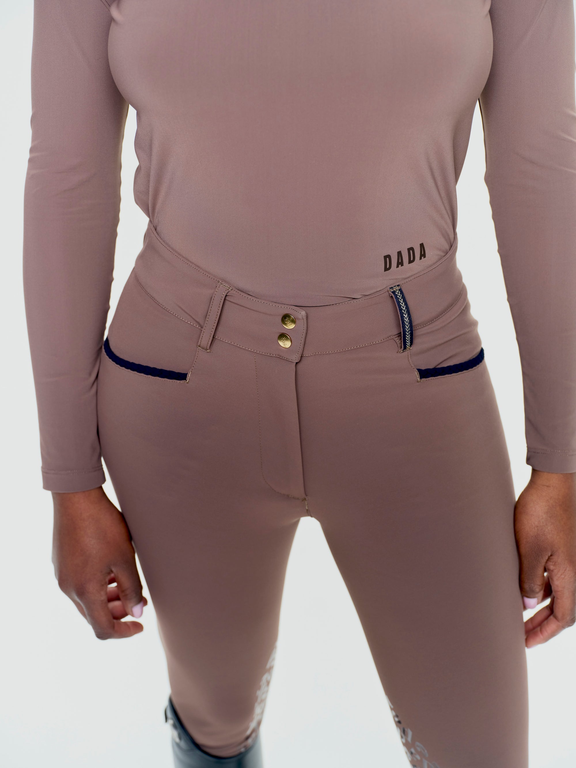 Giovani Grip Shaping Breeches in Coffee