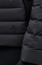 Revolution Hooded Nylon Puffer & Tech Knit Jacket in Black