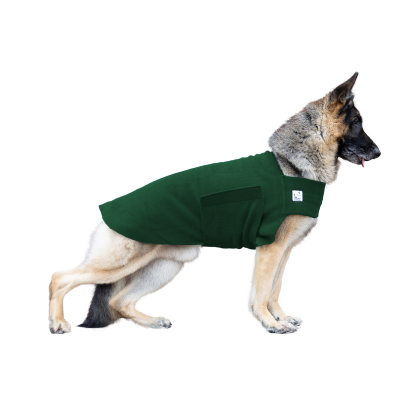 German Shepherd Tummy Warmer in Green