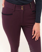Giovani Grip Shaping Breeches in Grape