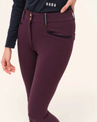 Giovani Grip Shaping Breeches in Grape