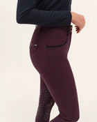Giovani Grip Shaping Breeches in Grape