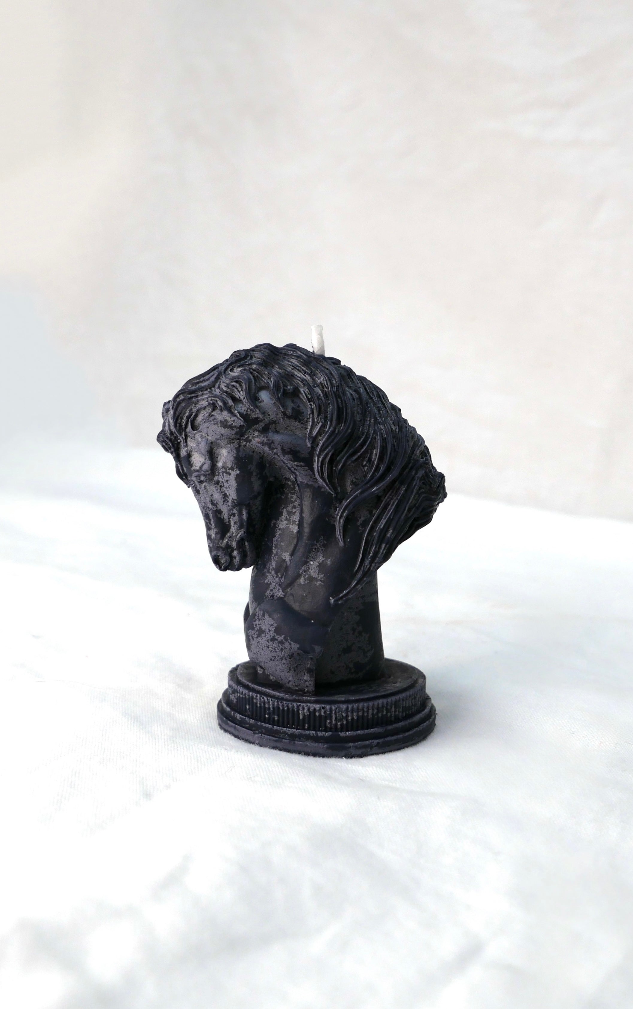 Horse Candle in Midnight Frost