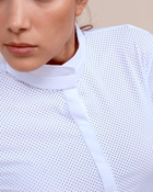 Helios Long Sleeve Show Shirt in White