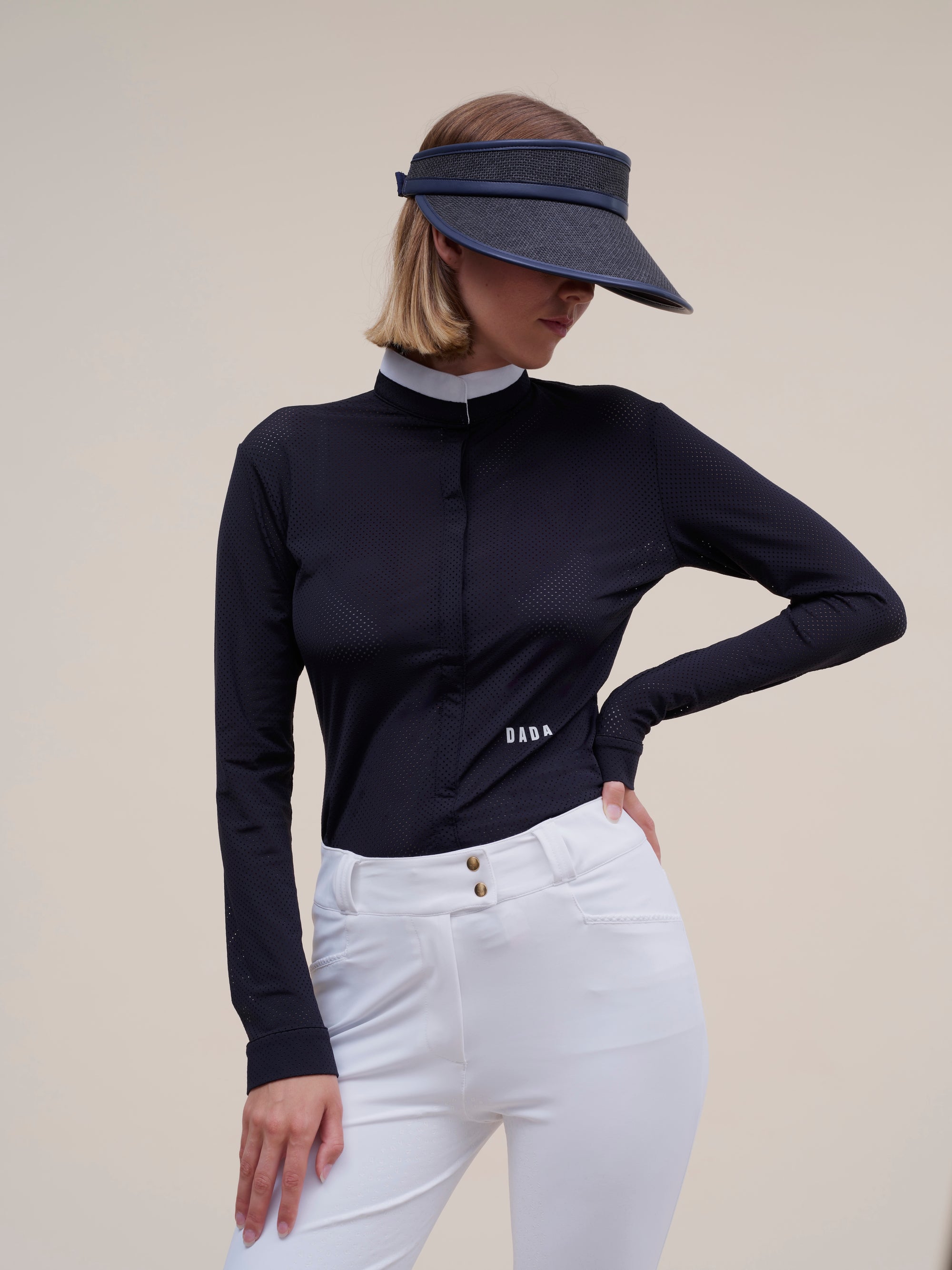 Helios Long Sleeve Show Shirt in Black