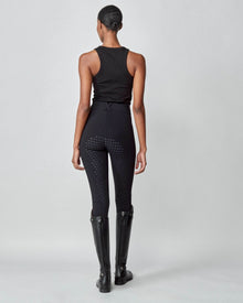 High-Rise Compression Breeches in Black