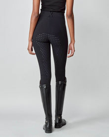 High-Rise Compression Breeches in Black