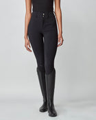 High-Rise Compression Breeches in Black