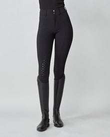 High-Rise Compression Breeches in Black