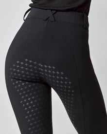 High-Rise Compression Breeches in Black