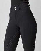 High-Rise Compression Breeches in Black