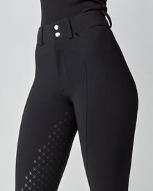High-Rise Compression Breeches in Black