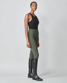 High-Rise Compression Breeches in Green